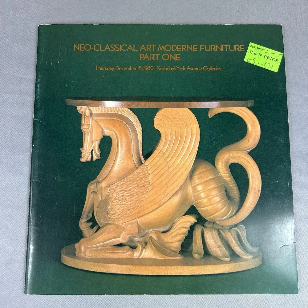 Sotheby's 1981 Auction Catalog Part One Neo-Classical Art Moderne Furniture